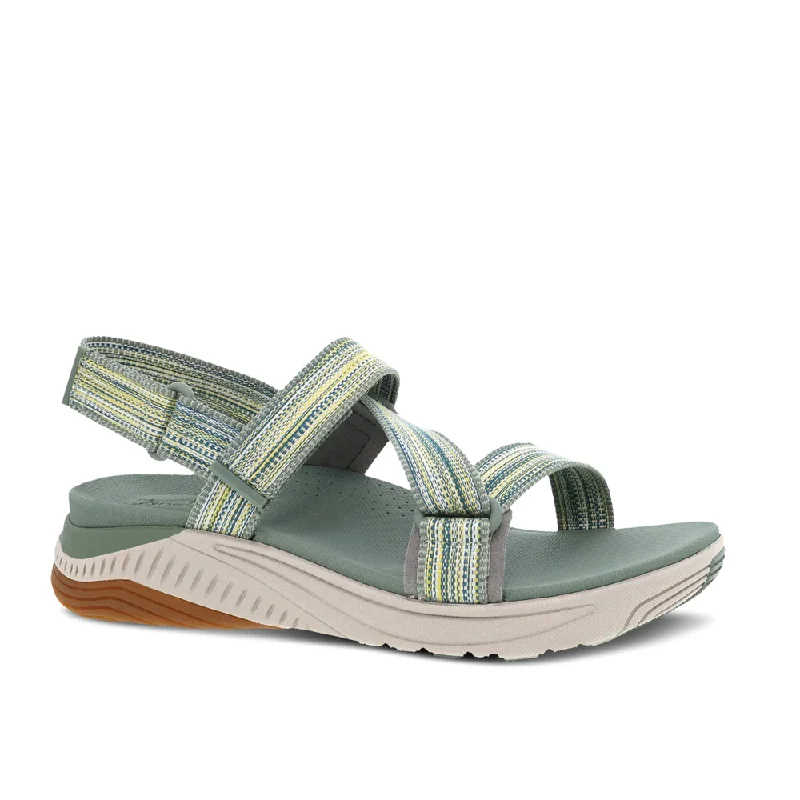 Women's Dansko Rayna Color: Sage Multi Webbing Sandal