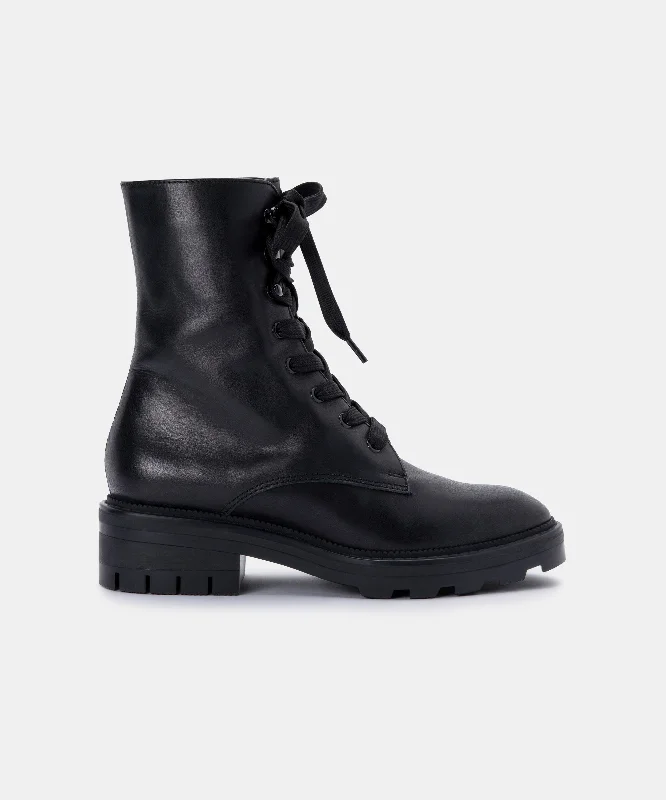 LOTTIE BOOTS BLACK LEATHER