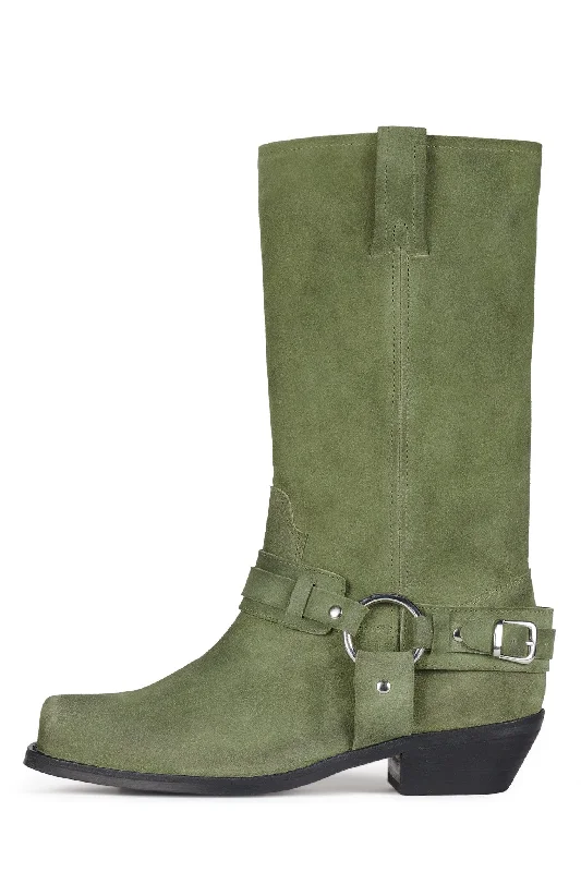 Green Oiled Suede