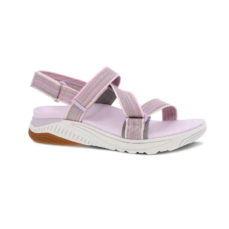 Women's Dansko Rayna Color: Lilac Multi Webbing Sandal