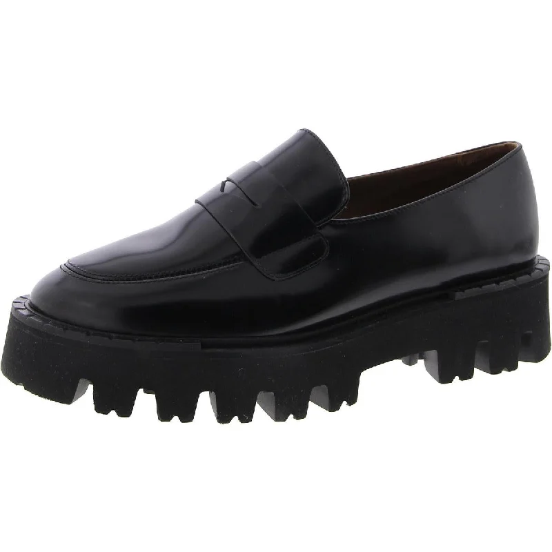 Aquatalia Womens Leather Slip On Loafers