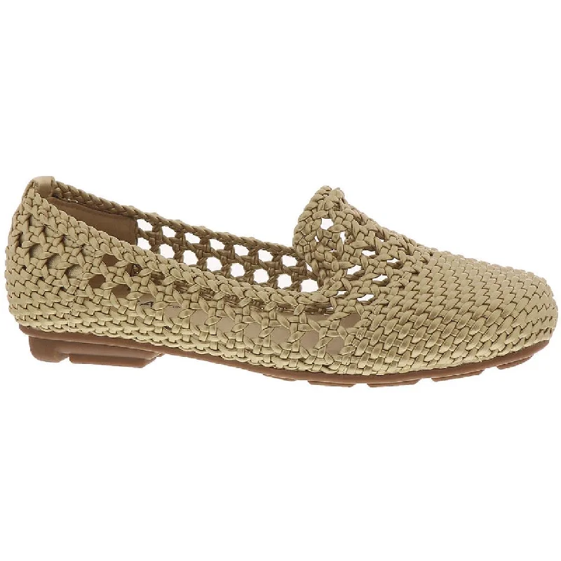 Array Womens Tori Metallic Woven Smoking Loafers