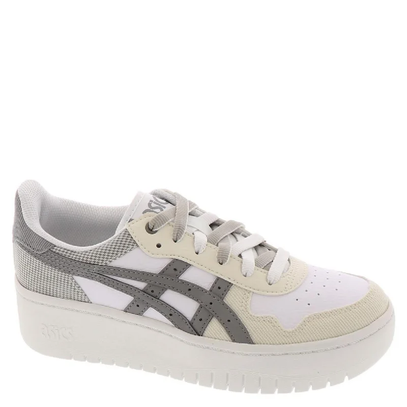 Asics Womens Japan S PF Leather Lace Up Casual and Fashion Sneakers