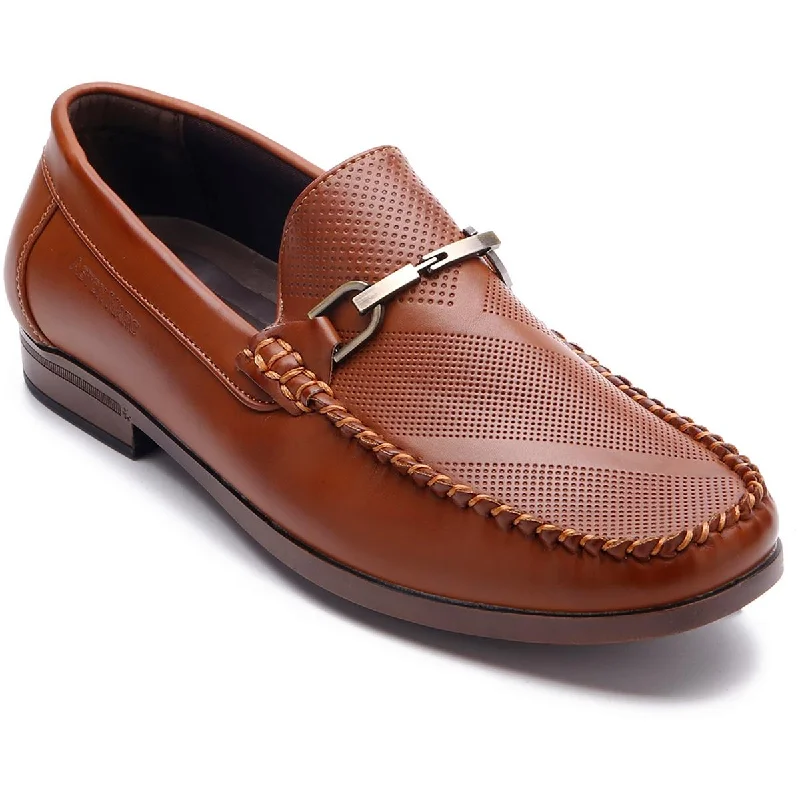 Aston Marc Mens Faux Leather Lifestyle Loafers