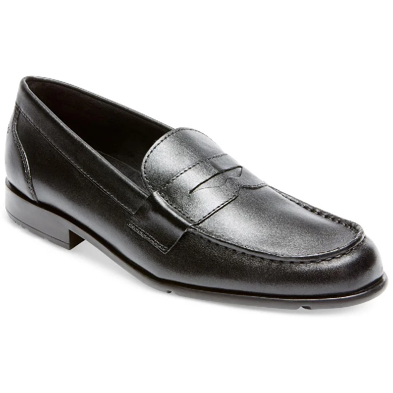 Aston Marc Mens Tuscan Faux Leather Slip-On Loafers