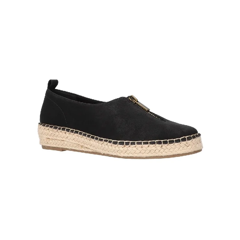 Bella Vita Womens Jimena Leather Zip-Up Slip-On Sneakers