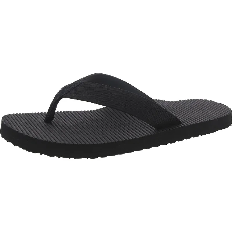 BHFO Womens Solid Slip On Thong Sandals