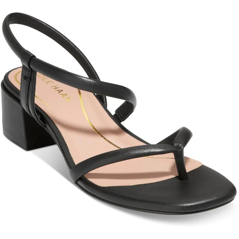 Cole Haan Womens CALLI Faux Leather Open Toe Strappy Sandals