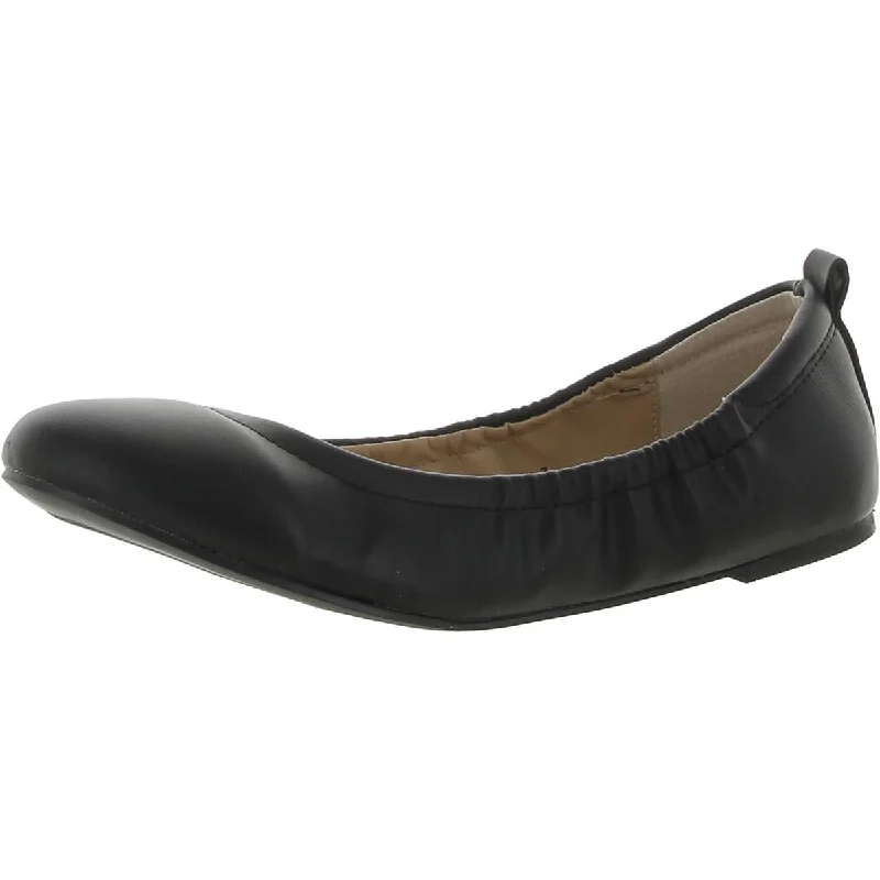 Daily Shoes Womens Faux Leather Slip-On Ballet Flats