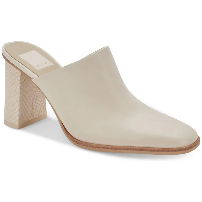 Dolce Vita Womens Parez Slip On Leather Heels