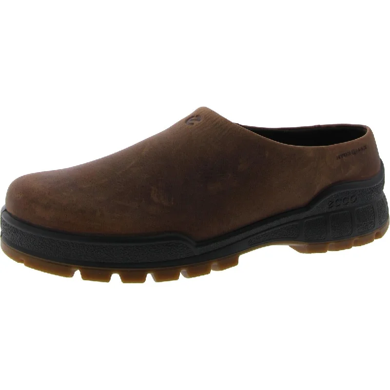 ECCO Womens Leather Slip On Clogs