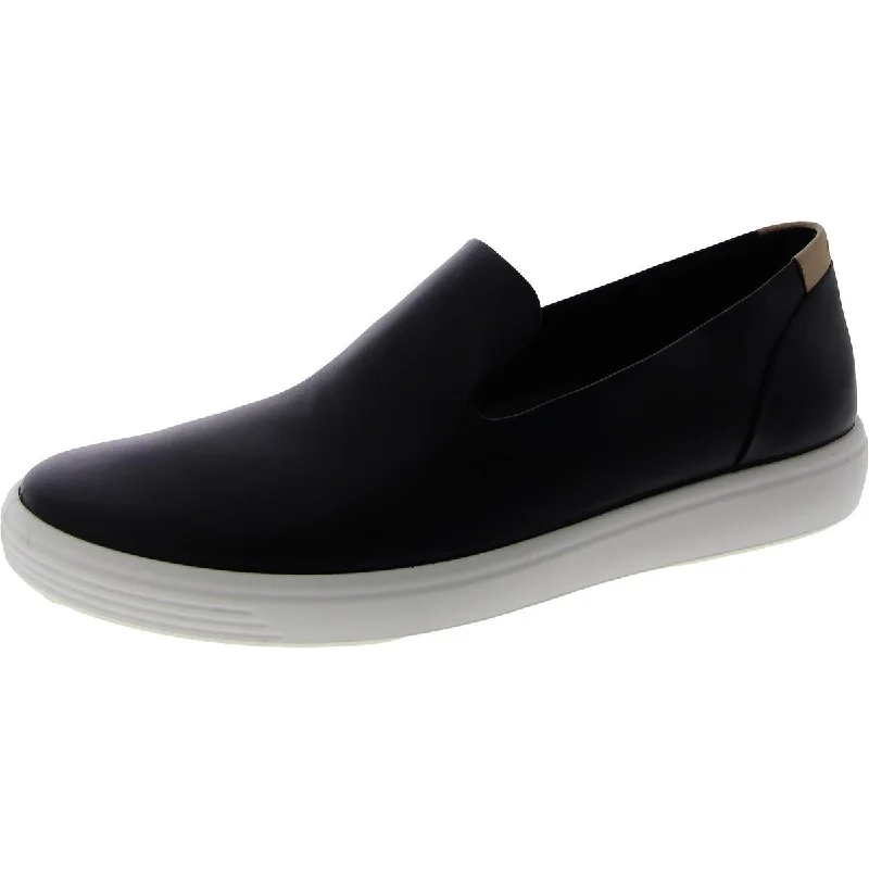 ECCO Womens Leather Slip On Slip-On Sneakers