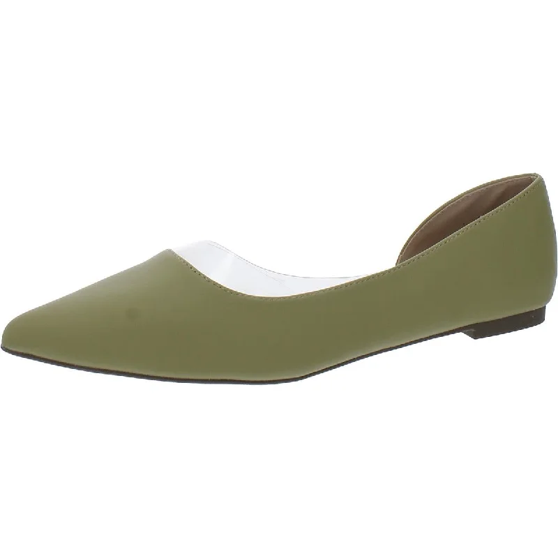 Journee Collection Womens Faux Leather Pointed Toe D'Orsay