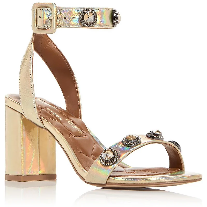 Kurt Geiger Womens Leather Jeweled Heels