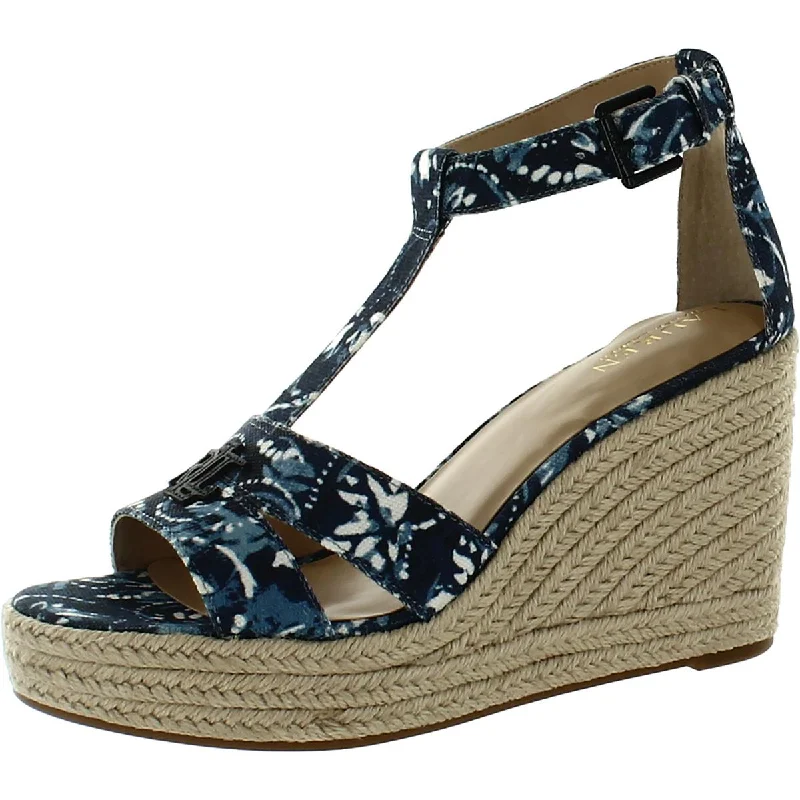 Lauren Ralph Lauren Womens Hale Logo Platform Espadrilles