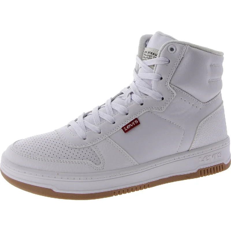 Levi's Mens Drive Faux Leather Hi Top Skate Shoes