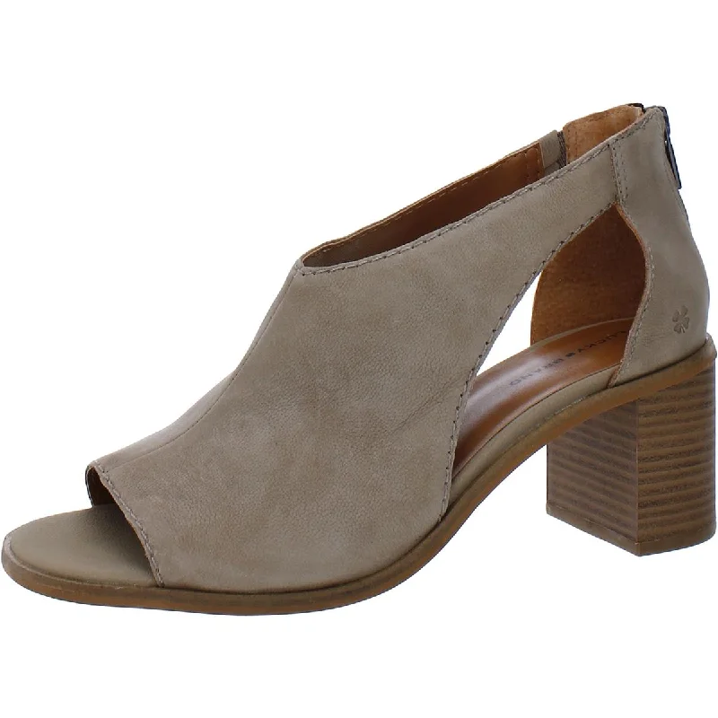 Lucky Brand Womens Saimy Leather Open Toe Heels