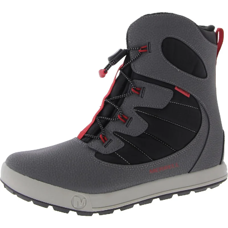 Merrell Mens Leather Round Toe Winter & Snow Boots