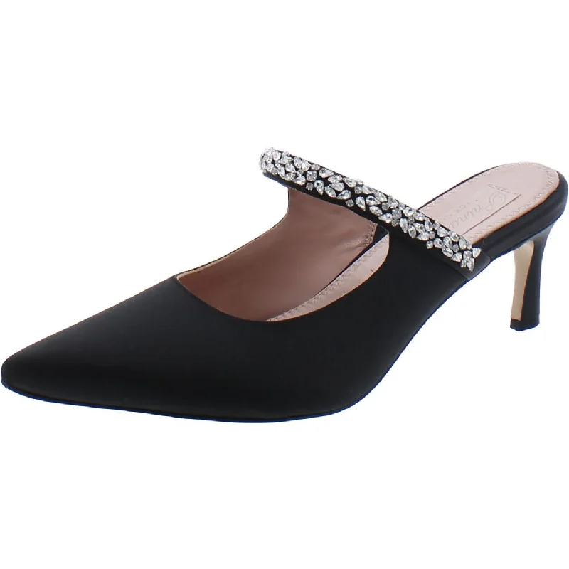 Naturalizer Womens Liefde Satin Rhinestone Mules