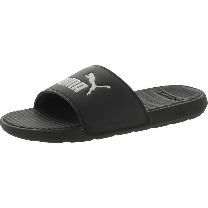 Puma Mens Cool Cat Faux Leather Casual Pool Slides