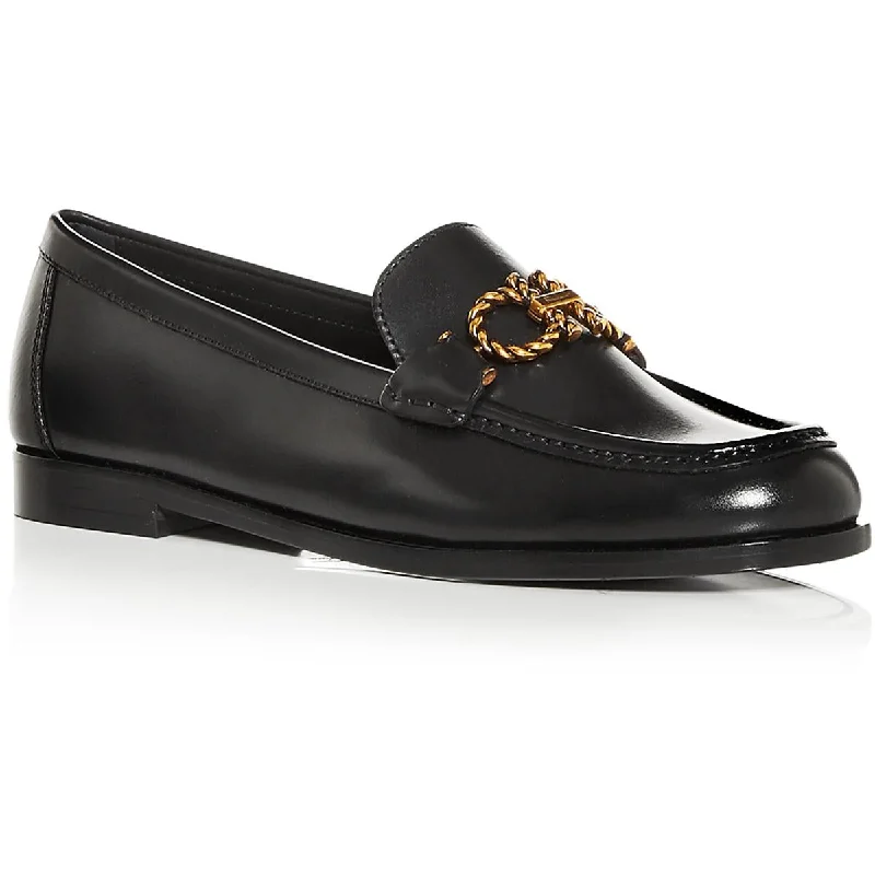 Salvatore Ferragamo Womens Rolo Leather Embellished Loafers