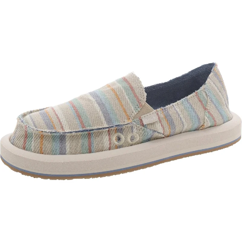 Sanuk Womens Donna St Blanket Striped Slip On Loafers