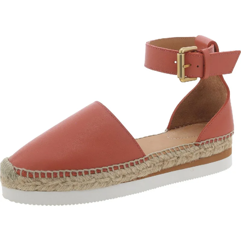 See by Chloe Womens Leather Flat Espadrilles