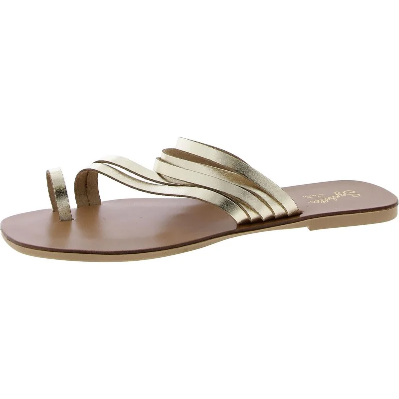 Seychelles Womens Leather Slip On Flip-Flops