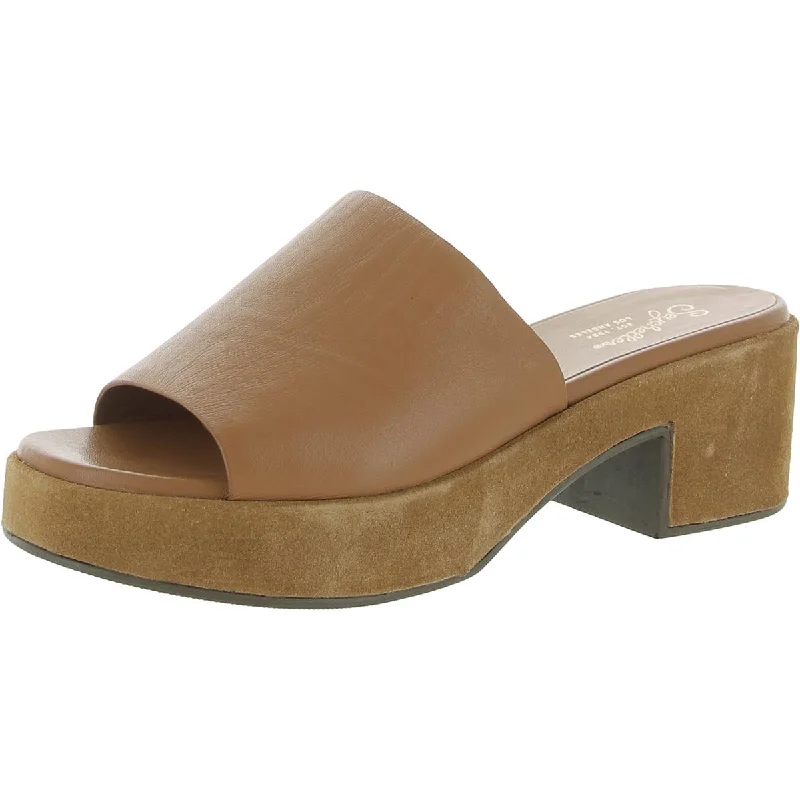 Seychelles Womens One Of A Kind Burnished Peep-Toe Platform Sandals