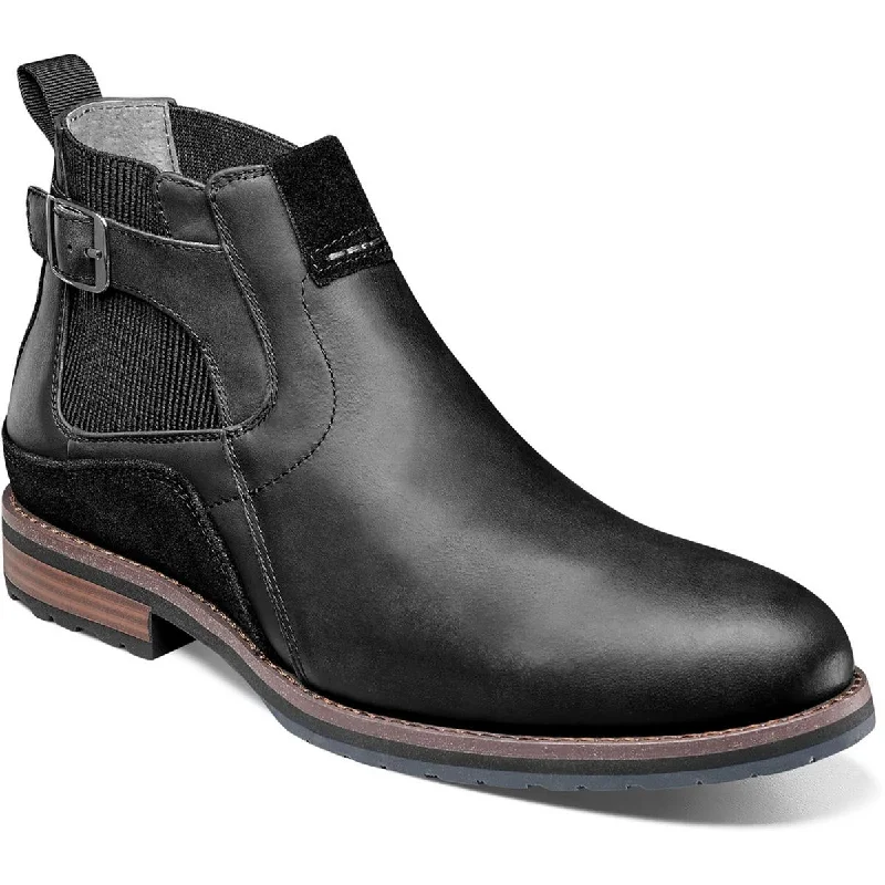 Stacy Adams Mens Oskar Leather Ankle Chelsea Boots