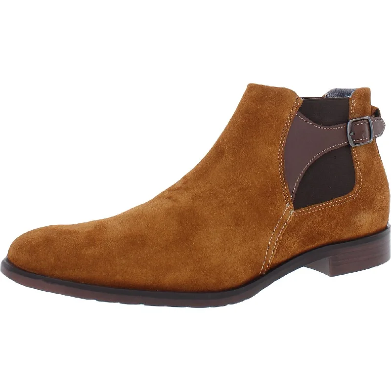 Stacy Adams Mens Roane Suede Short Chelsea Boots