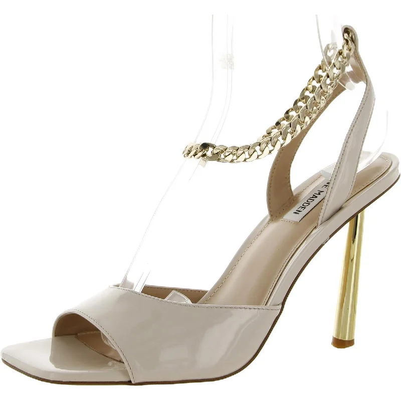 Steve Madden Bouyant Women's Clear Strap Ankle Wrap Heeled Sandal