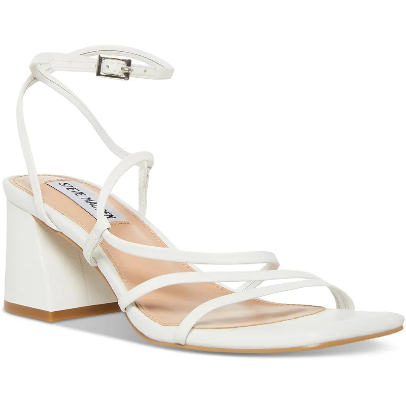 Steve Madden Womens Alyce Buckle Open Toe Slingback Sandals