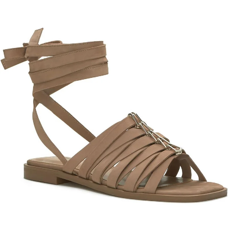 Vince Camuto Womens Levelinn Suede Slides Strappy Sandals