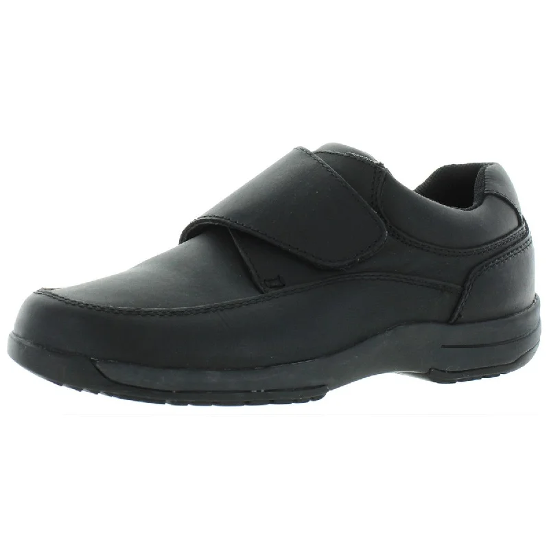 Walkabout Mens Quick Grip Leather Slip On Walking Shoes