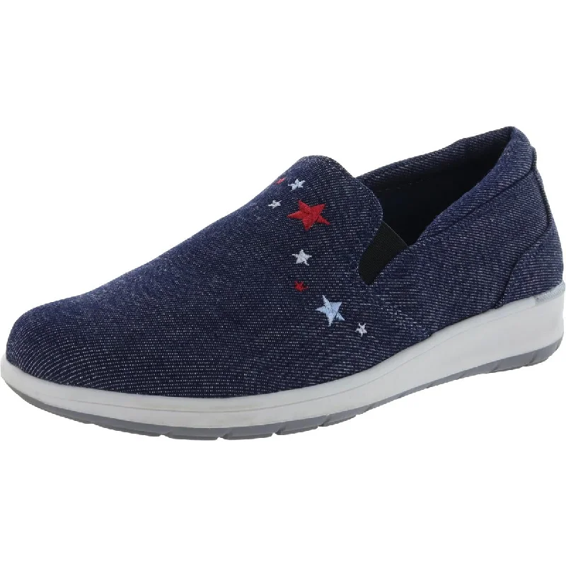 Walking Cradles Womens Orleans Embroidered Loafers Slip-On Sneakers