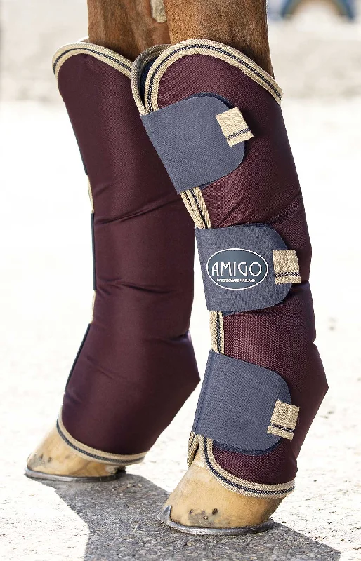 Amigo Ripstop Travel Boots, Fig w/Navy & Tan Trim