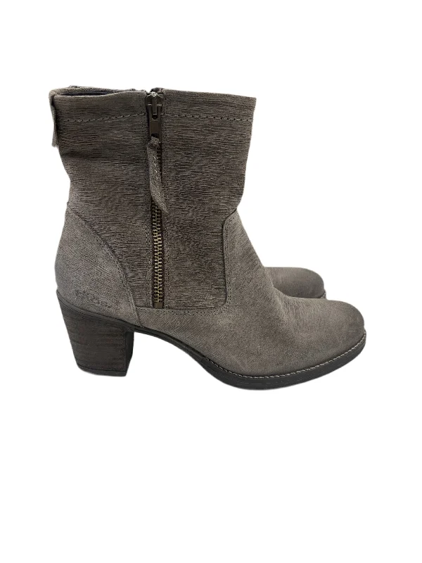 Boots Mid-Calf Heels By Taos In Taupe, Size:9.5