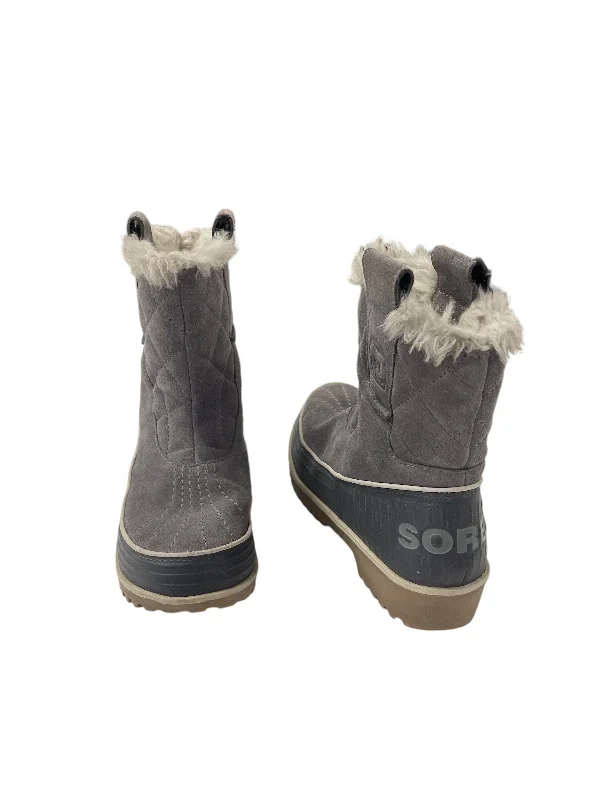 Boots Snow By Sorel In Grey, Size: 5.5