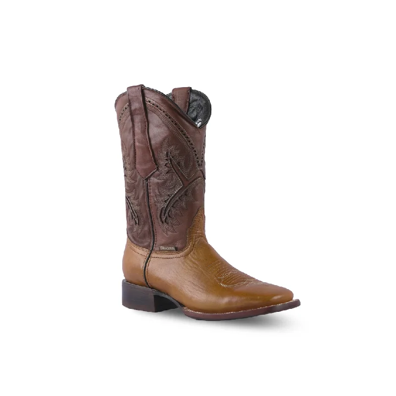 Texas Country Western Boot Savat Miel Square Toe E29