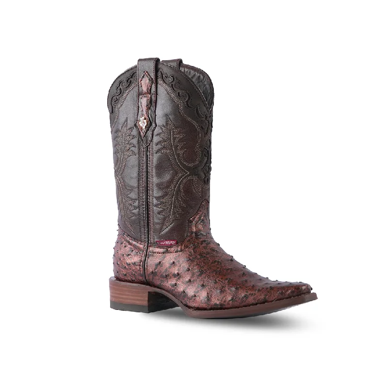 Texas Country Western Boot Ostrich Paris Verzy Toe AV160