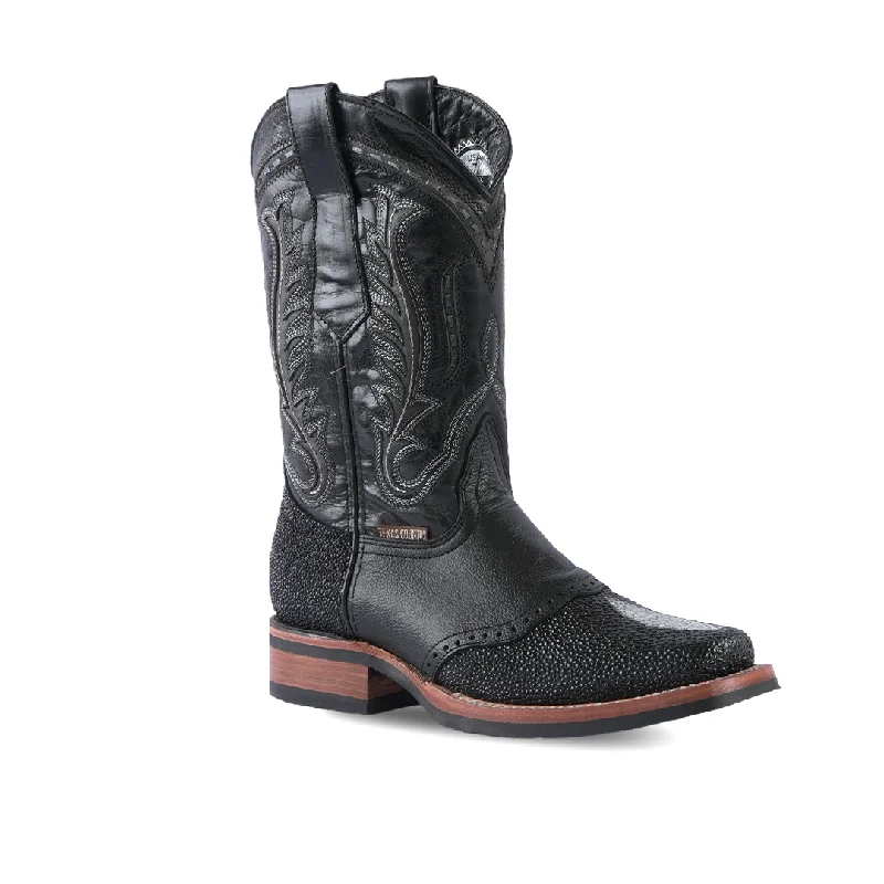 Texas Country  Western Boot Mantarraya Macho Rodeo Toe E409