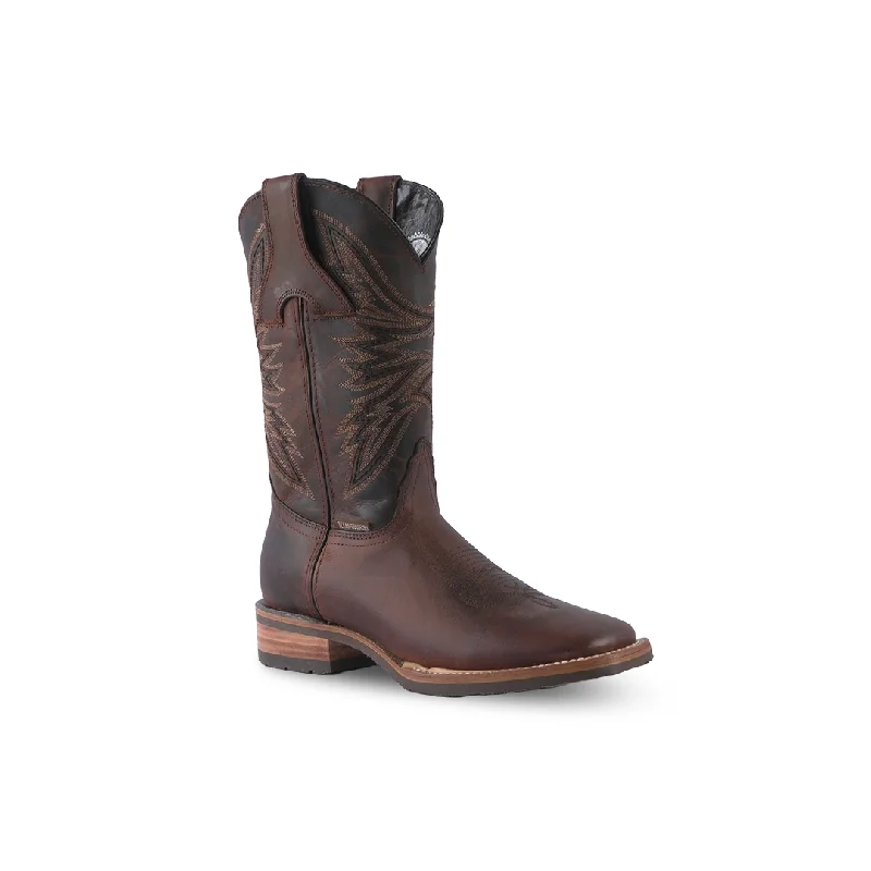 Texas Country Western Boot Azkar Moka Square Toe E648