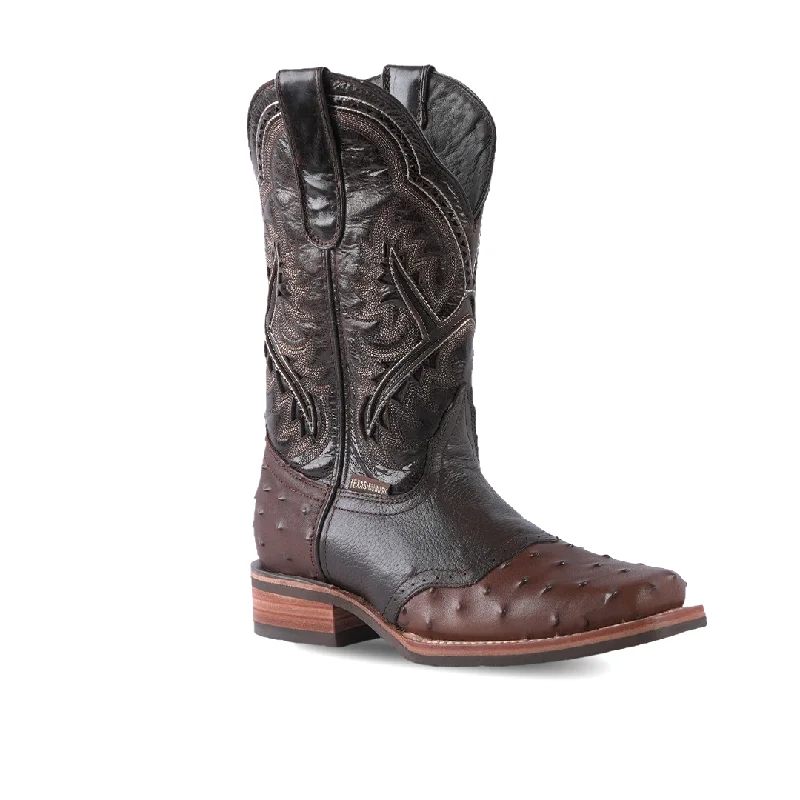 Texas Country Western Boot Barcelona Choco Rodeo Toe E408