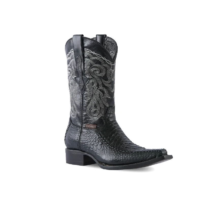 Texas Country Western Boot Python Black Versy Toe E202