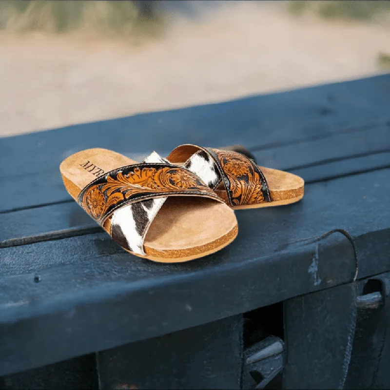 Nevada Hand Tooled Sandals