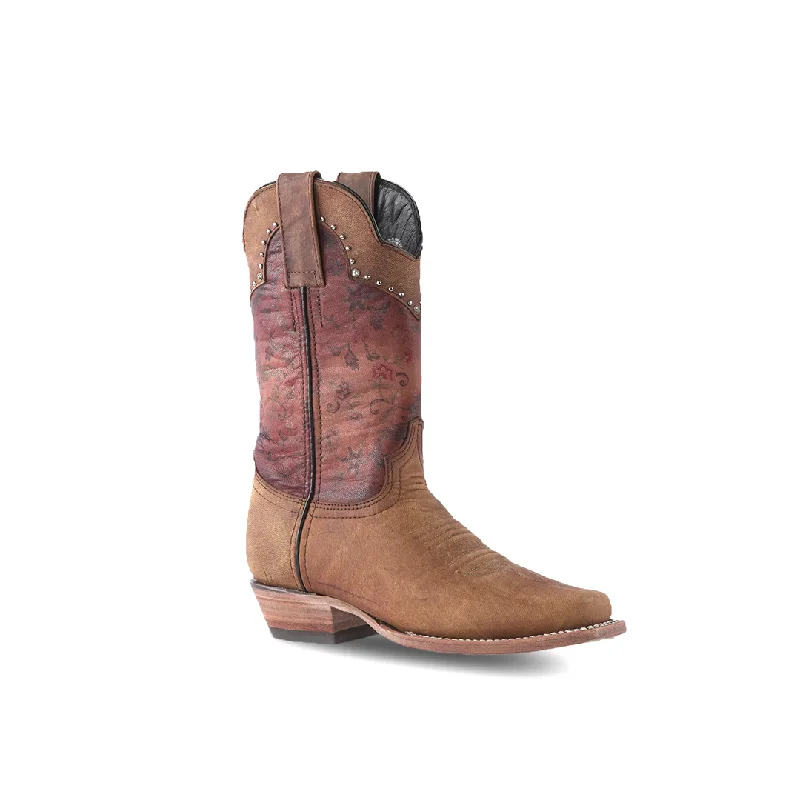 Texas Country Women's Western Boot Matcat Miel Frontier Toe E734