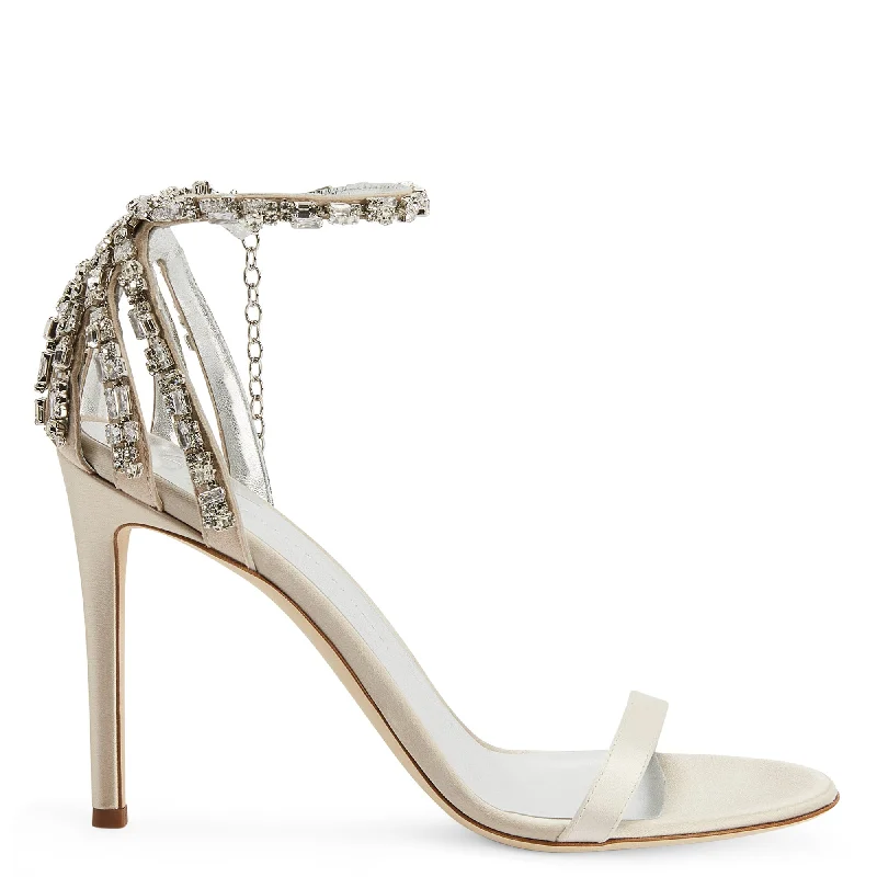Giuseppe Zanotti Adele Crystal Monochromatic Shoe Look  