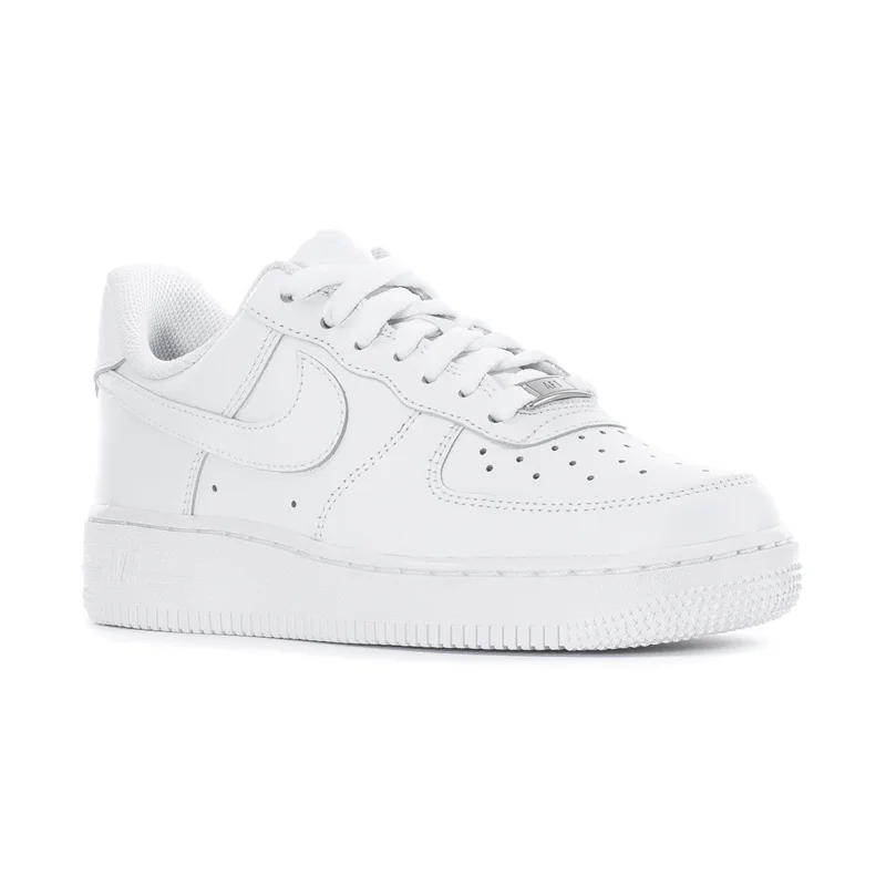 Women's Air Force 1 '07 White/White Distressed Leather Shoe Style  