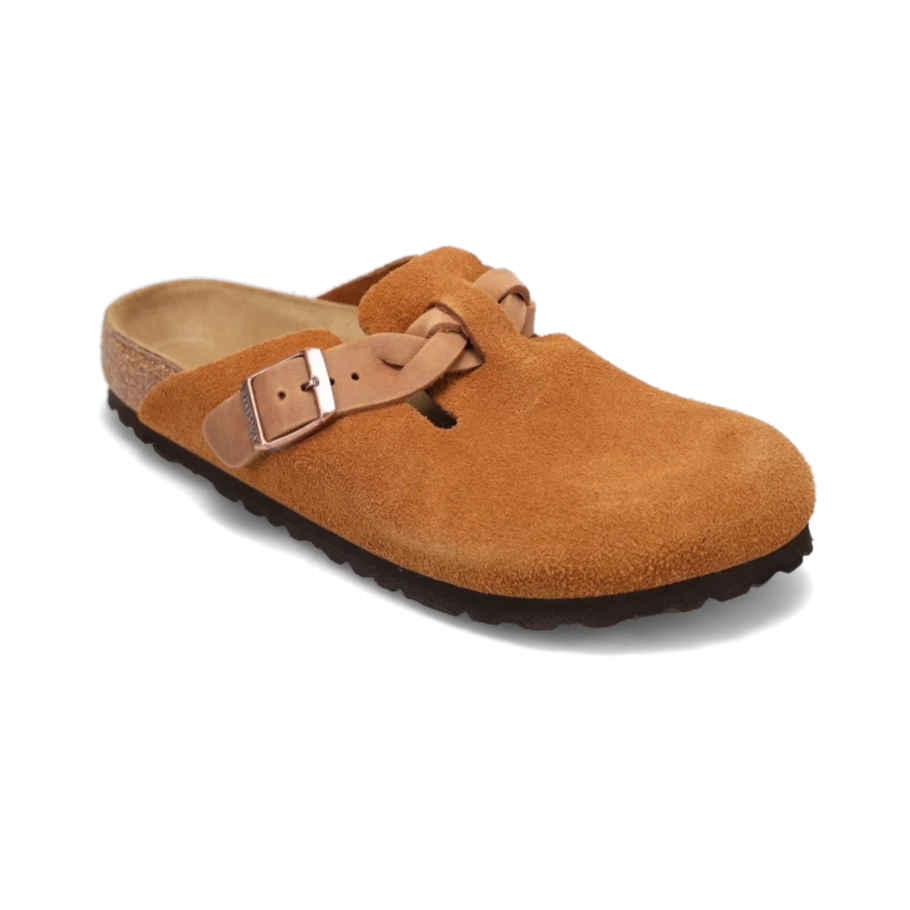 Women's Boston Braid Narrow Mink Suede Vintage Oxford Appeal 